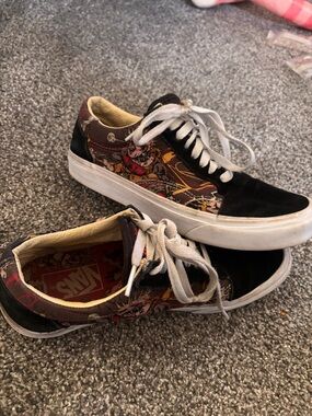 Vans x DWIKY KA Black Suede & Multicolor Graphic Low-Top Sneakers unisex